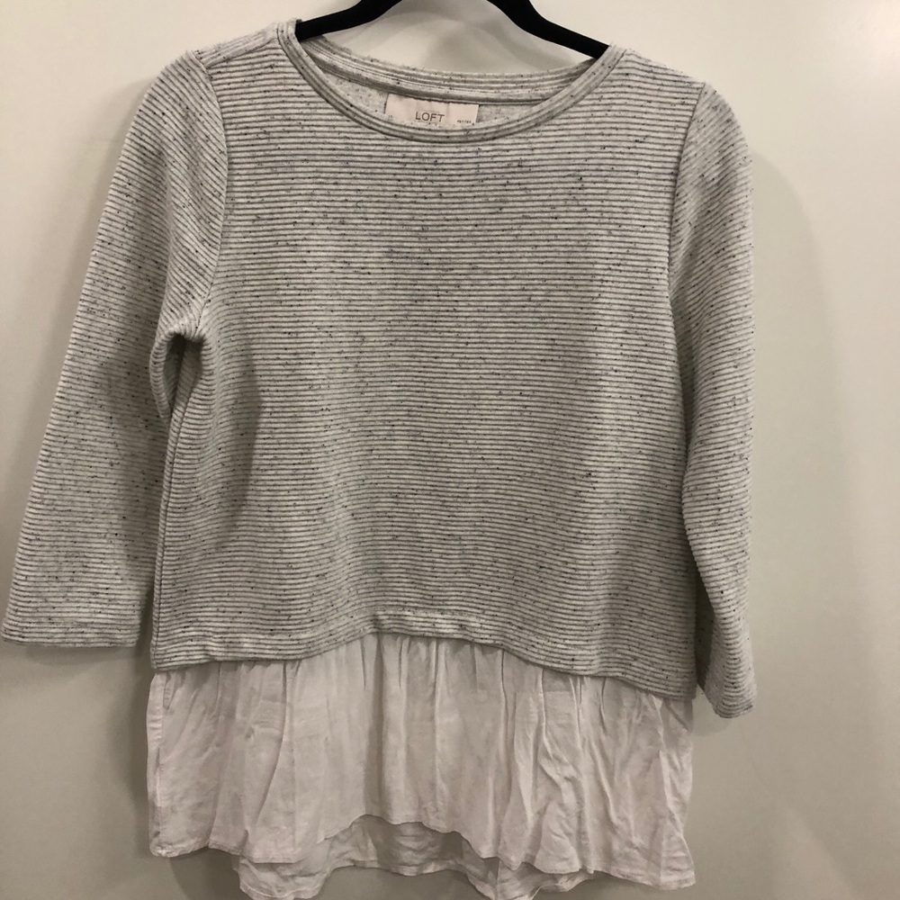 LOFT Mixed Media Shirt